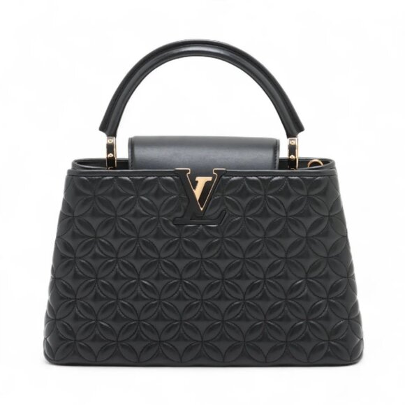Louis Vuitton Monogram Flower Capucines MM Black - Picture 1 of 15